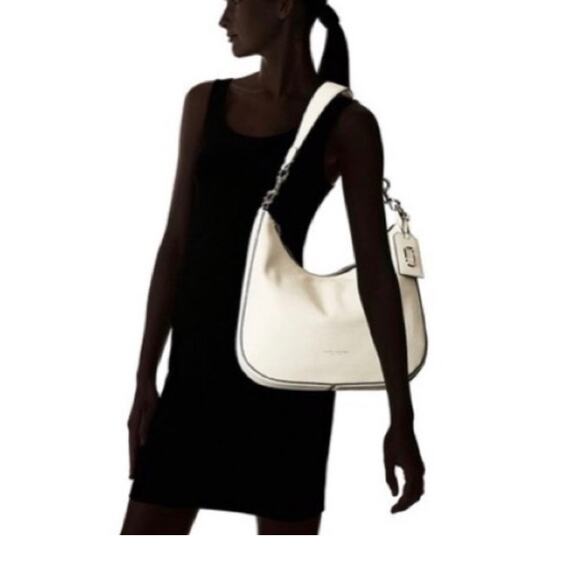 Marc Jacobs Gotham City Hobo Shoulder Bag Beige 100% Cow Leather - Picture 2 of 14